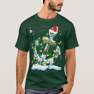 Santa Anchor Coole Weihnachtsbeleuchtung T-Shirt