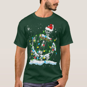 Santa Anchor Coole Weihnachtslichter Segeln T-Shirt