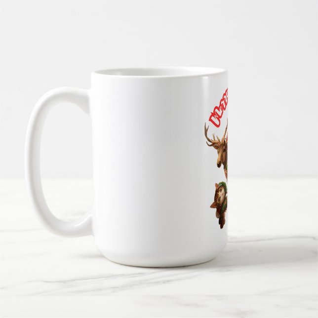 Santa and Elf Cats – Meo Christmas Cute Holiday Kaffeetasse (Links)