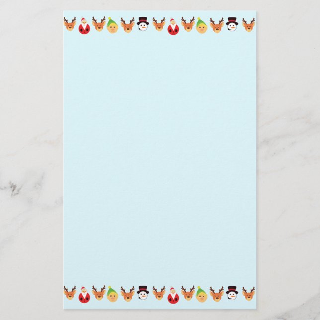 Santa and Friends Briefpapier (Vorderseite)