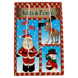 Santa and Friends Mittlere Geschenktüte