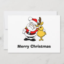 Santa and Reindeer Tasse