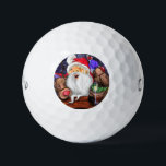 Santa and Reindeers Funny Christmas Golf Balls Golfball<br><div class="desc">Funny Golf Balls mit Weihnachtsmann und Reinder Weihnachtsfeier Party - Cheers Cartoon Celebration Painting Fun Collection - Wählen / Fügen Sie Ihren einzigartigen Text / Name / Farbe - Make Your Special Gift - Neu vergrössern und verschieben oder entfernen / Elemente hinzufügen - Bild / Text mit Anpassungstool. Malerei und...</div>
