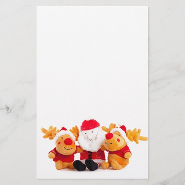 Santa and Rentiers Briefpapier (Vorderseite)