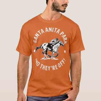 Santa Anita Park Racetrack Racing Reitsport Reitsp T-Shirt