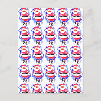 Santa Anrives #121130 Feiertagspostkarte