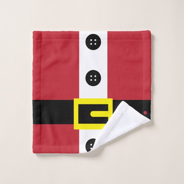 Santa Anzug Badhandtuch Set (Waschlappen)
