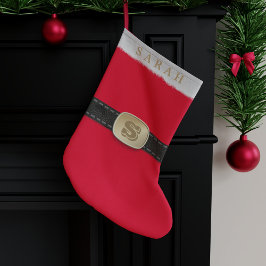 Santa Anzug Belt Rote Kinder Weihnachten Strumpf Kleiner Weihnachtsstrumpf