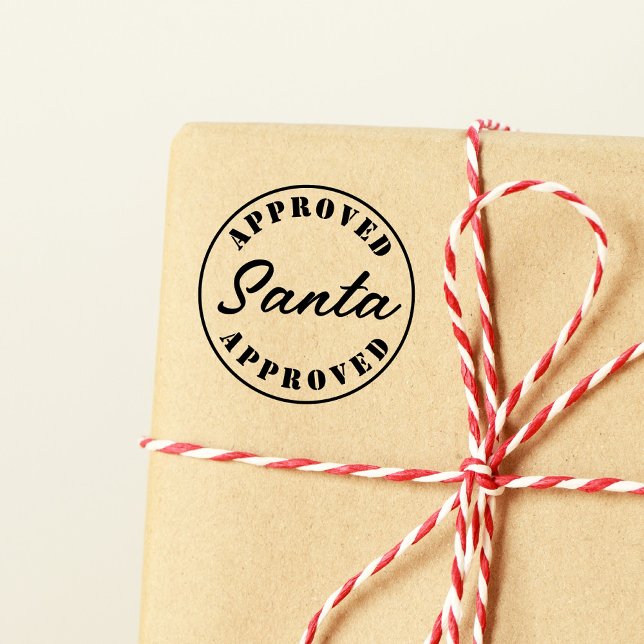Santa Approved Geschenk Gummistempel (Von Creator hochgeladen)