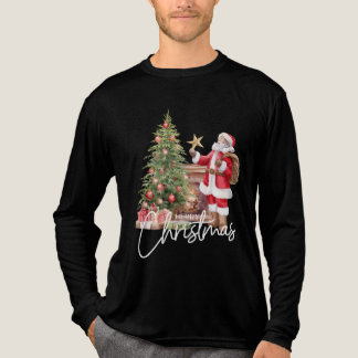 Santa Approved-Merry Christmas Tri-Blend Shirt
