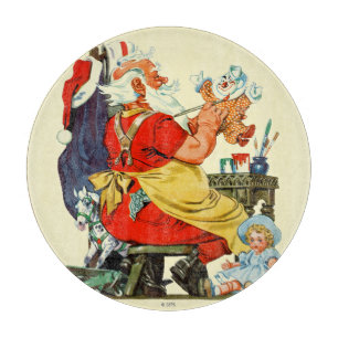 Santa at Work Schneidebrett