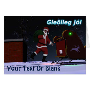 Santa auf dem Dach - Gleðileg jól
