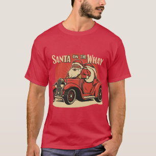 Santa auf dem Weg T-Shirt