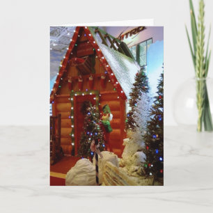 SANTA AUF DEM WEG ZU SAGEN, LEDIGLICH CHRISTMAS FEIERTAGSKARTE