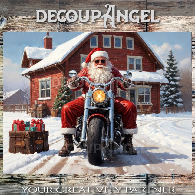 Santa auf der Straße - Enttäuschung - Seidenpapier (Von Creator hochgeladen)