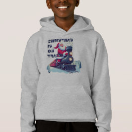 Santa auf einem Zug Hoodie