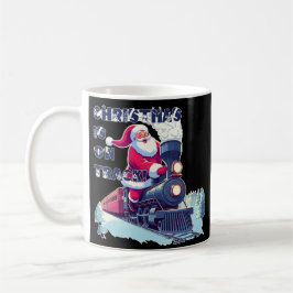 Santa auf einem Zug Kaffeetasse