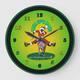 Santa aus Yaawd Große Wanduhr