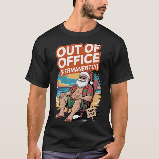 Santa außer Haus T-Shirt (Vorderseite)