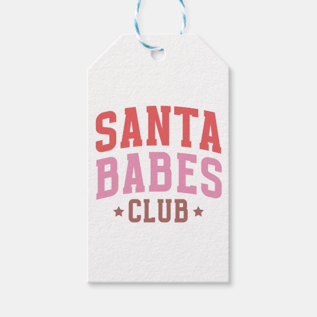 Santa Babe Geschenkanhänger (Vorderseite)