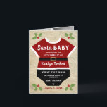 Santa Baby| 6 Foto Weihnachtsankündigung Feiertagskarte<br><div class="desc">Mit diesen trendigen Ankündigungen zur Geburt des Fotos kündigen Sie Ihr neues Freudenbündel stilvoll an. Dieses Design ist einfach zu personalisieren mit Ihren Fotos und Formulierungen und Ihre Familie und Freunde werden begeistert sein,  wenn sie diese fantastischen Karten erhalten.</div>