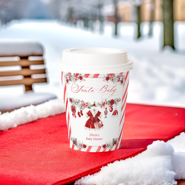 Santa Baby Baby Kleidung Girl Baby Dusche Pappbecher (Von Creator hochgeladen)