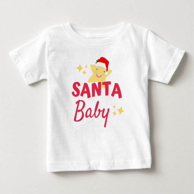 Santa Baby Baby T-shirt (Vorderseite)