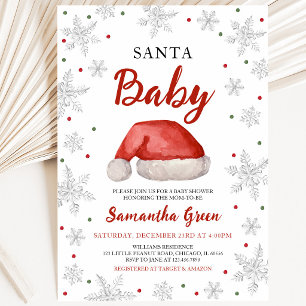 Santa Baby Babyparty-Einladung Einladung