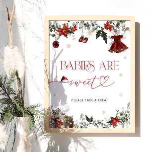 Santa Baby Babys sind süß Poster