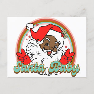Santa Baby Black Santa Clause Melanin Weihnachten