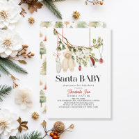 Santa Baby Boho Wäscherei Baby Dusche