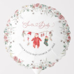 Santa Baby Christmas Baby Baby Dusche Willkommen Ballon<br><div class="desc">Santa Baby Weihnachtsduschgeschlecht neutral</div>