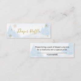 Santa Baby Christmas Baby Diaper Raffle Mini Visitenkarte