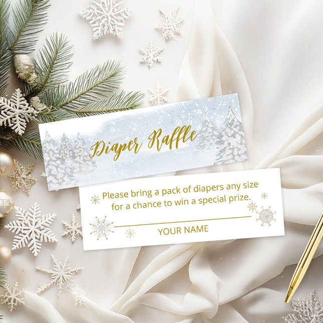 Santa Baby Christmas Baby Diaper Raffle Mini Visitenkarte (Von Creator hochgeladen)