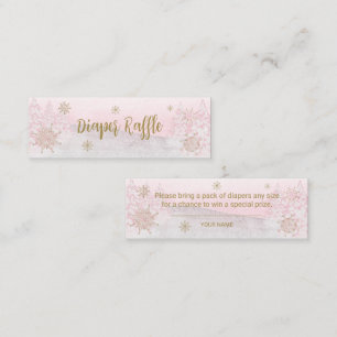 Santa Baby Christmas Baby Diaper Raffle Mini Visitenkarte