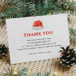 Santa Baby Christmas Baby Dusche Dankeskarte<br><div class="desc">Weihnachtsdusche Weihnachts-Dankeschön Karten</div>
