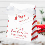 Santa Baby Christmas Baby Dusche Geschenkschachtel<br><div class="desc">Feiern Sie die Freude an der Weihnachtszeit mit der Weihnachtsdusche des Weihnachtsmannes! Diese hübschen Gefälligkeitsboxen verfügen über eine Wäscheleine,  die mit bezaubernden Baby-Kleidern vom Weihnachtsmann inspiriert und mit einem kantigen gestreiften Design versehen ist. Diese Gefälligkeitsboxen sind der perfekte Ort für einen Gunst-Tisch.</div>