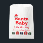 Santa Baby Christmas Baby Dusche Geschenktütchen<br><div class="desc">Weihnachtsgeschenke</div>