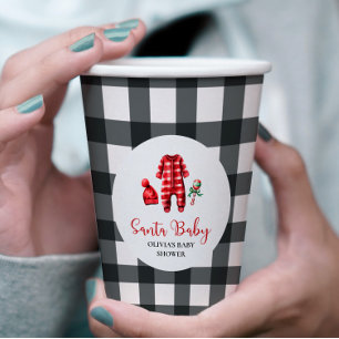 Santa Baby Christmas Baby Dusche Pappbecher