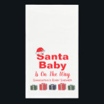 Santa Baby Christmas Baby Dusche Serviette<br><div class="desc">Weihnachtsgeschenke</div>