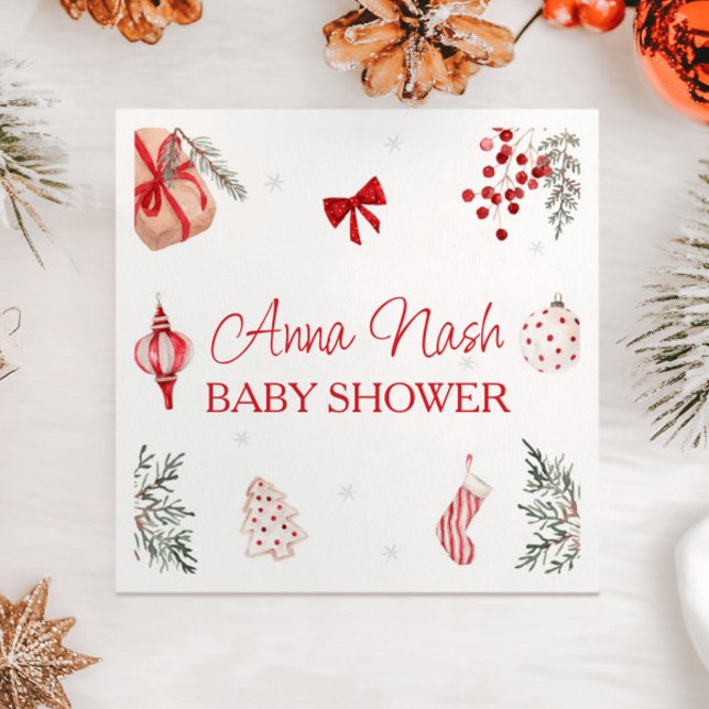 Santa Baby Christmas Baby Dusche Serviette (Von Creator hochgeladen)