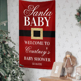 Santa Baby | Christmas Baby Shooter Willkommen Banner