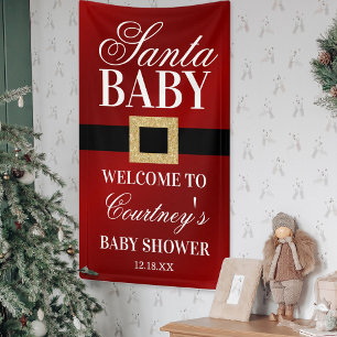 Santa Baby Christmas Baby Shooter Willkommen Banner