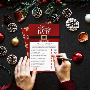Santa Baby Christmas Baby Shooting Guess Who Gam
