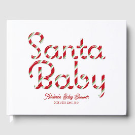 Santa Baby Christmas Baby Shooting Guest Book Gästebuch