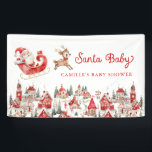 Santa Baby Christmas Baby Shooting Party Banner<br><div class="desc">Feiern Sie Ihre Kleine mit diesem festlichen Weihnachtsjungen-Party-Banner. Dieses charmante Banner verdoppelt sich als Kulisse und verleiht Ihrem Babyduschdekor einen fröhlichen Urlaub und eine spielerische Touch! Passende Artikel in unserem Shop Cava Party Design</div>