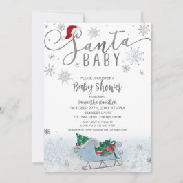 Santa Baby Christmas Boy Baby Dusche Einladung