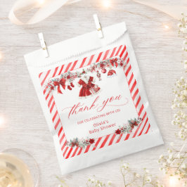 Santa Baby Christmas Girl Baby Dusche Vielen Dank Geschenktütchen