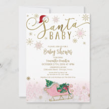Santa Baby Christmas Girl Babydusche