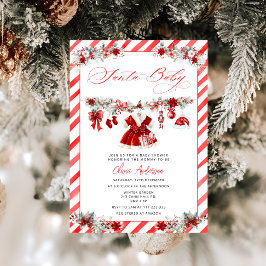 Santa Baby Christmas Girl Clothes Kinderdusche Einladung